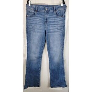American Eagle Womens Kick Boot Jeans Size 16 Long High-Rise